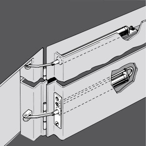ATS Tube Door Closer for the Concealed Installation in the Door Leaf