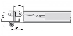 Aufzug Rohrtürschließer ATS-K Montage